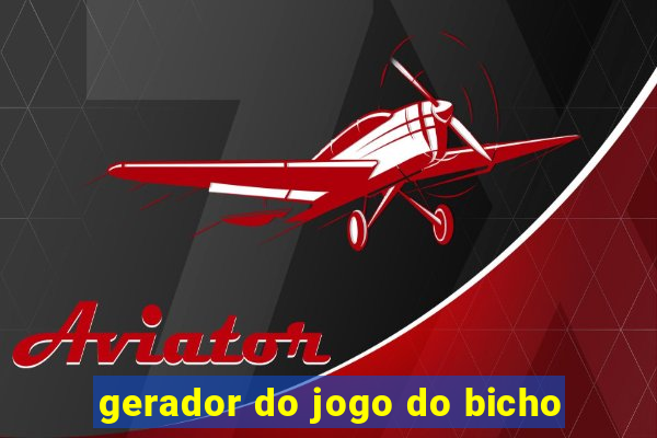 gerador do jogo do bicho